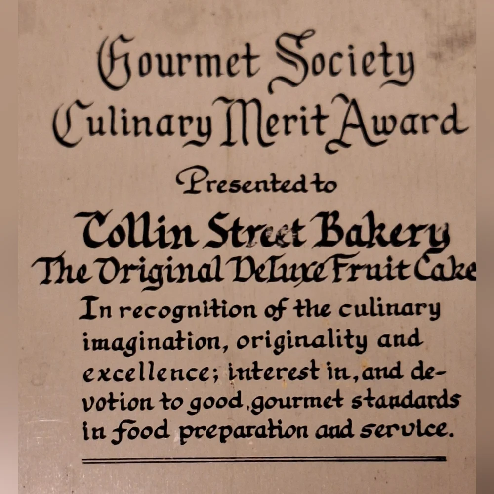 🎄Vintage, 2 Christmas, Collin Street Bakery Tins🎄